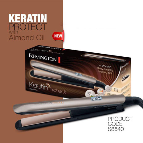 Remington Catokan Rambut Straightener Ceramic Merah Muda - S8540
